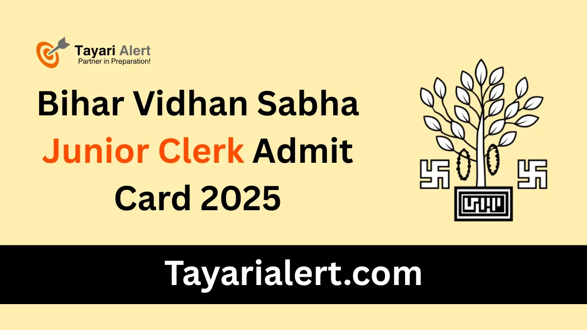 Bihar Vidhan Sabha Junior Clerk Admit Card 2025