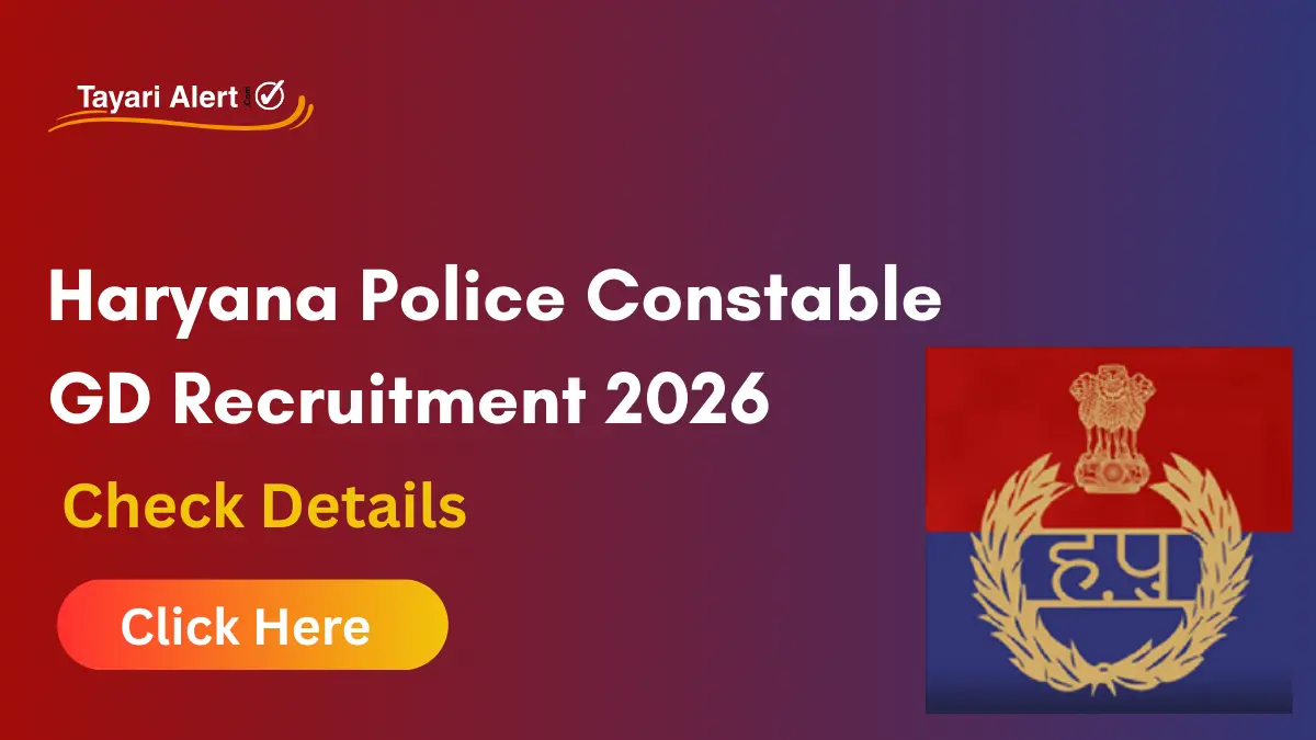 Haryana Police HSSC Constable GD Recruitment 2026