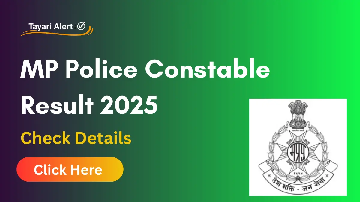 MP Police Constable Result 2025