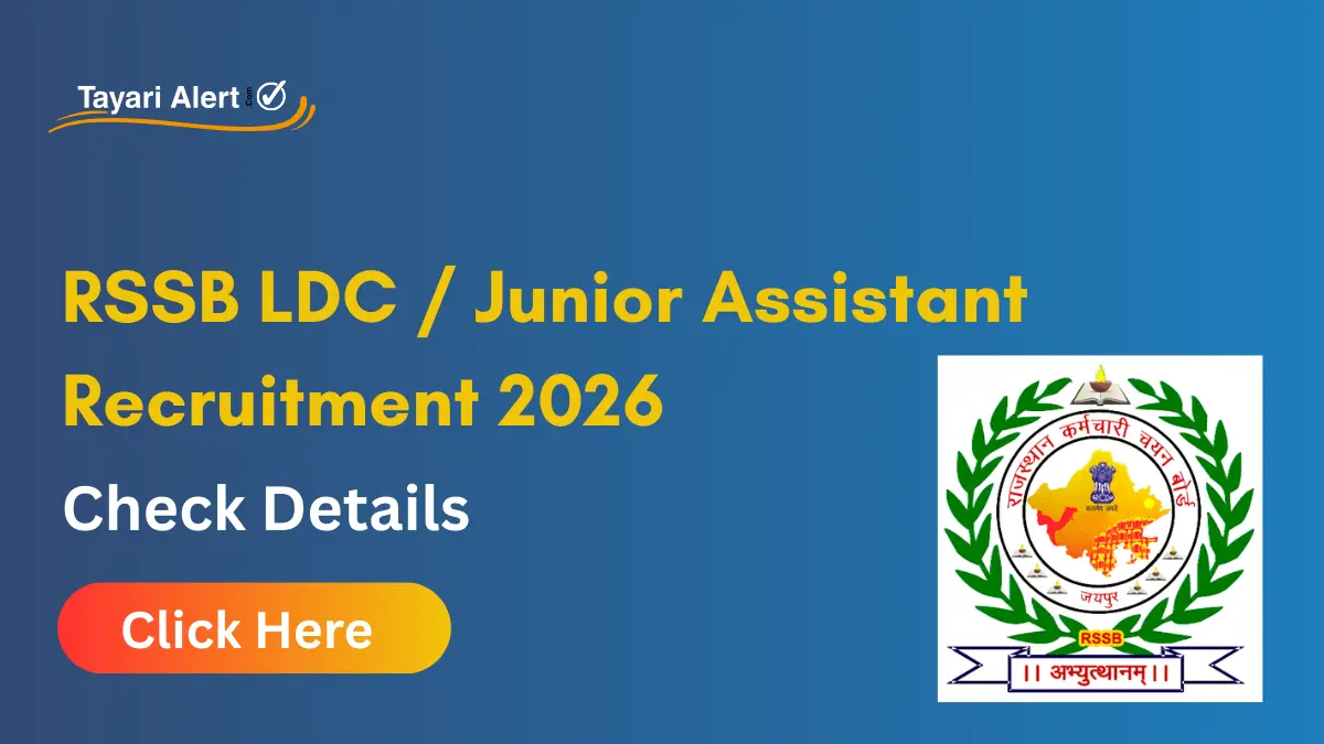 RSSB LDC / Jr Assistant Recruitment 2026
